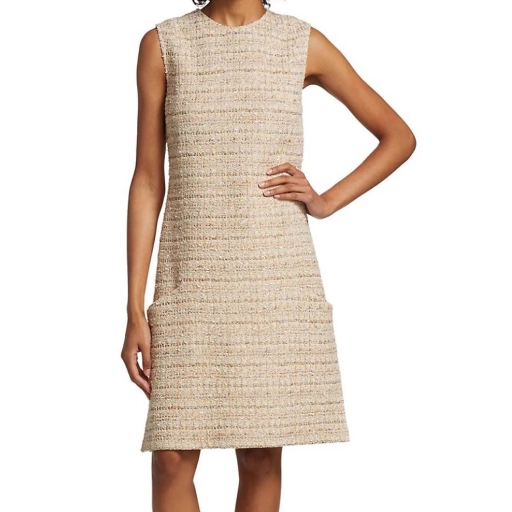 ST. JOHN Space-Dyed Tweed Knit Dress NWT Size 8